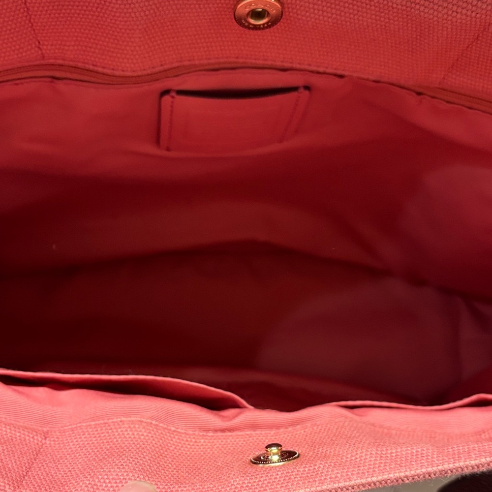 Coach Pink Tote with Red and Orange Straps - Picture 17 of 17